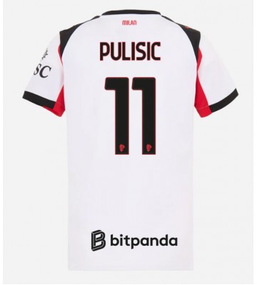 AC Milan Christian Pulisic #11 Udebanetrøje Dame 2025-26 Kortærmet